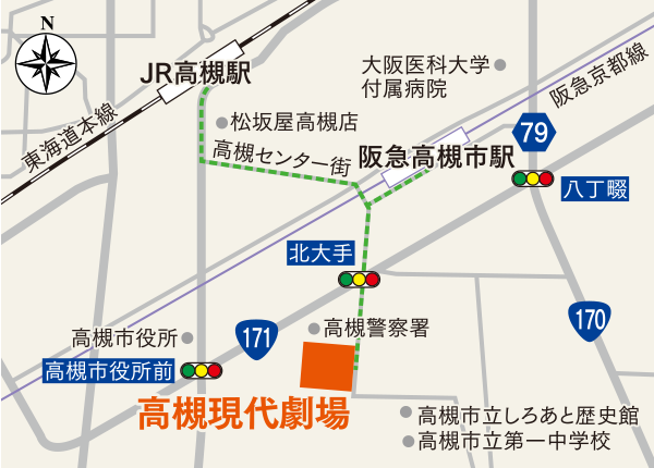 高槻現代劇場MAP